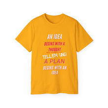 Load image into Gallery viewer, IDEAS, THOUGHTS, &amp; PLANS Unisex Ultra Cotton Tee
