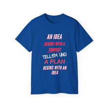 Load image into Gallery viewer, IDEAS, THOUGHTS, &amp; PLANS Unisex Ultra Cotton Tee

