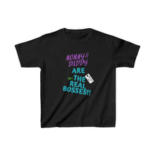 Load image into Gallery viewer, TELL&#39;EM UNC MOM &amp; DAD ARE &quot;NOT&quot; BOSS Kids Heavy Cotton™ Tee
