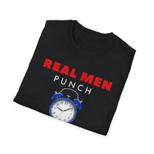 Load image into Gallery viewer, &quot;REAL MEN&quot; Unisex Softstyle T-Shirt
