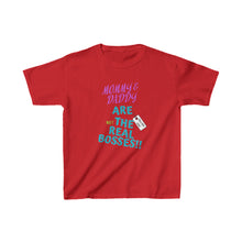 Load image into Gallery viewer, TELL&#39;EM UNC MOM &amp; DAD ARE &quot;NOT&quot; BOSS Kids Heavy Cotton™ Tee
