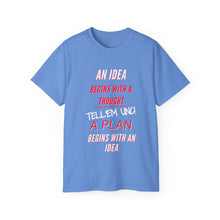 Load image into Gallery viewer, IDEAS, THOUGHTS, &amp; PLANS Unisex Ultra Cotton Tee
