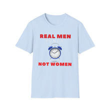 Load image into Gallery viewer, &quot;REAL MEN&quot; Unisex Softstyle T-Shirt
