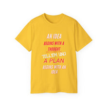Load image into Gallery viewer, IDEAS, THOUGHTS, &amp; PLANS Unisex Ultra Cotton Tee
