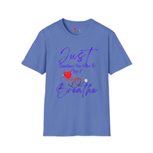 Load image into Gallery viewer, JUST BREATHE PURPLE Unisex T-Shirt
