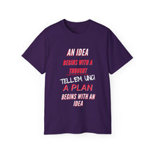 Load image into Gallery viewer, IDEAS, THOUGHTS, &amp; PLANS Unisex Ultra Cotton Tee

