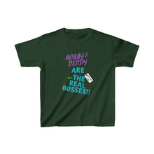 Load image into Gallery viewer, TELL&#39;EM UNC MOM &amp; DAD ARE &quot;NOT&quot; BOSS Kids Heavy Cotton™ Tee
