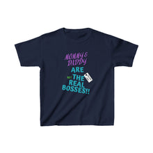 Load image into Gallery viewer, TELL&#39;EM UNC MOM &amp; DAD ARE &quot;NOT&quot; BOSS Kids Heavy Cotton™ Tee
