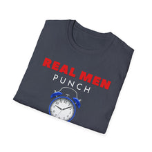 Load image into Gallery viewer, &quot;REAL MEN&quot; Unisex Softstyle T-Shirt
