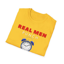Load image into Gallery viewer, &quot;REAL MEN&quot; Unisex Softstyle T-Shirt
