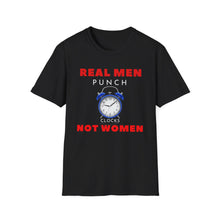 Load image into Gallery viewer, &quot;REAL MEN&quot; Unisex Softstyle T-Shirt
