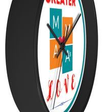 Load image into Gallery viewer, NO GREATER LOVE WHITE Wall clock
