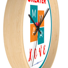 Load image into Gallery viewer, NO GREATER LOVE WHITE Wall clock

