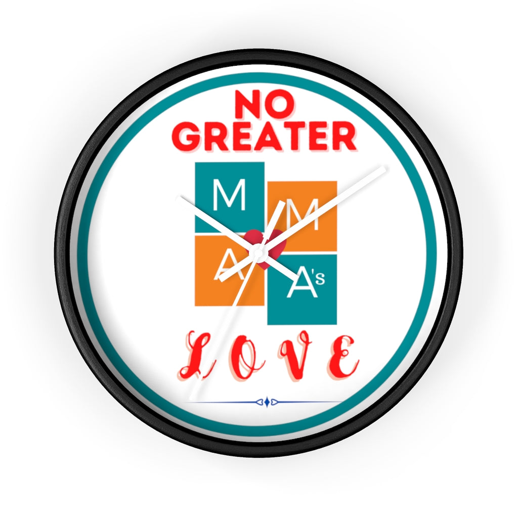 NO GREATER LOVE WHITE Wall clock