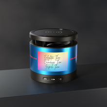 Load image into Gallery viewer, Enlighten Encourage &amp; Inspire Metal Bluetooth Speaker and Wireless Charging Pad
