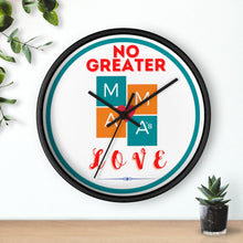 Load image into Gallery viewer, NO GREATER LOVE WHITE Wall clock
