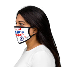 Load image into Gallery viewer, &quot;PROUD MARINES VET&quot; Mixed-Fabric Face Mask

