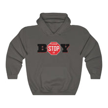 Load image into Gallery viewer, &quot;BOY STOP&quot; LADIES Heavy Blend™ Hooded Sweatshirt
