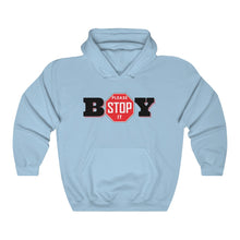 Load image into Gallery viewer, &quot;BOY STOP&quot; LADIES Heavy Blend™ Hooded Sweatshirt

