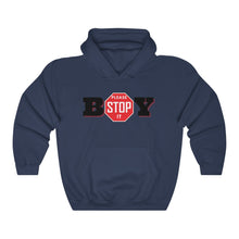 Load image into Gallery viewer, &quot;BOY STOP&quot; LADIES Heavy Blend™ Hooded Sweatshirt

