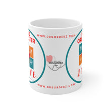Load image into Gallery viewer, MAMA&#39;S LOVE BLUE CIRCLE Ceramic Mug 11oz by DRSORDERZ.COM
