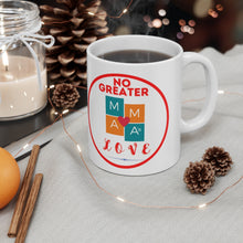 Load image into Gallery viewer, NO GREATER LOVE RED CIRCLE Ceramic Mug 11oz
