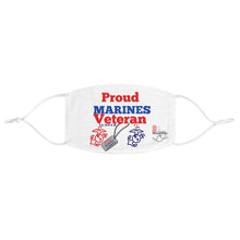 Load image into Gallery viewer, &quot;PROUD MARINES VET&quot; FABRIC Face Mask
