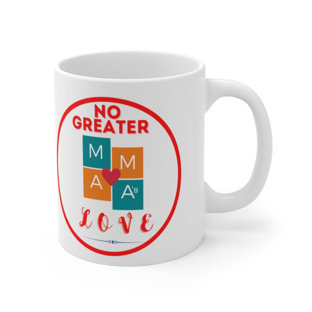 NO GREATER LOVE RED CIRCLE Ceramic Mug 11oz