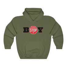 Load image into Gallery viewer, &quot;BOY STOP&quot; LADIES Heavy Blend™ Hooded Sweatshirt
